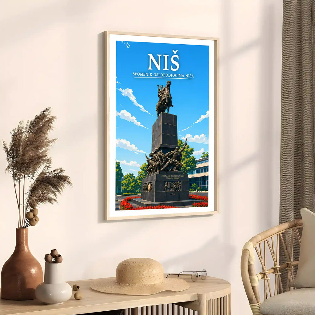 Poster - Niš- Spomenik oslobodiocima Niša - poster znamenitost Srbija