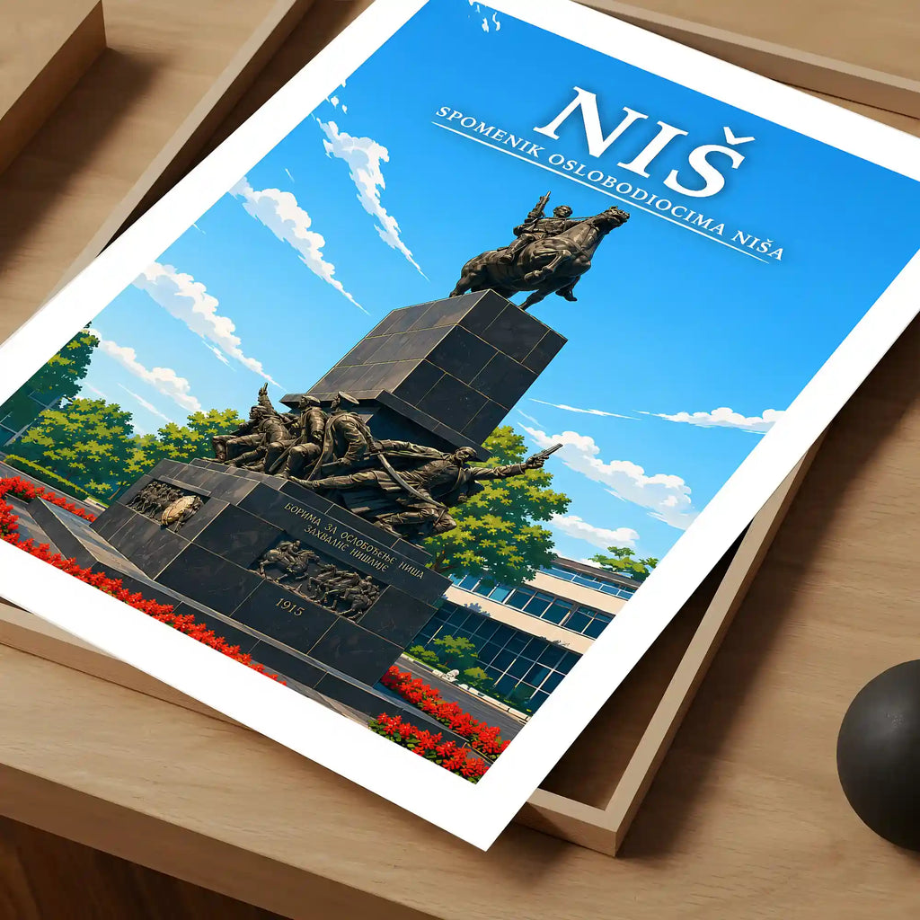 Poster - Niš- Spomenik oslobodiocima Niša - poster znamenitost Srbija