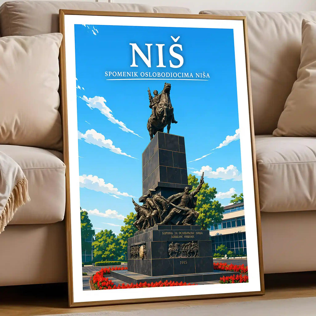 Poster - Niš- Spomenik oslobodiocima Niša - poster znamenitost Srbija