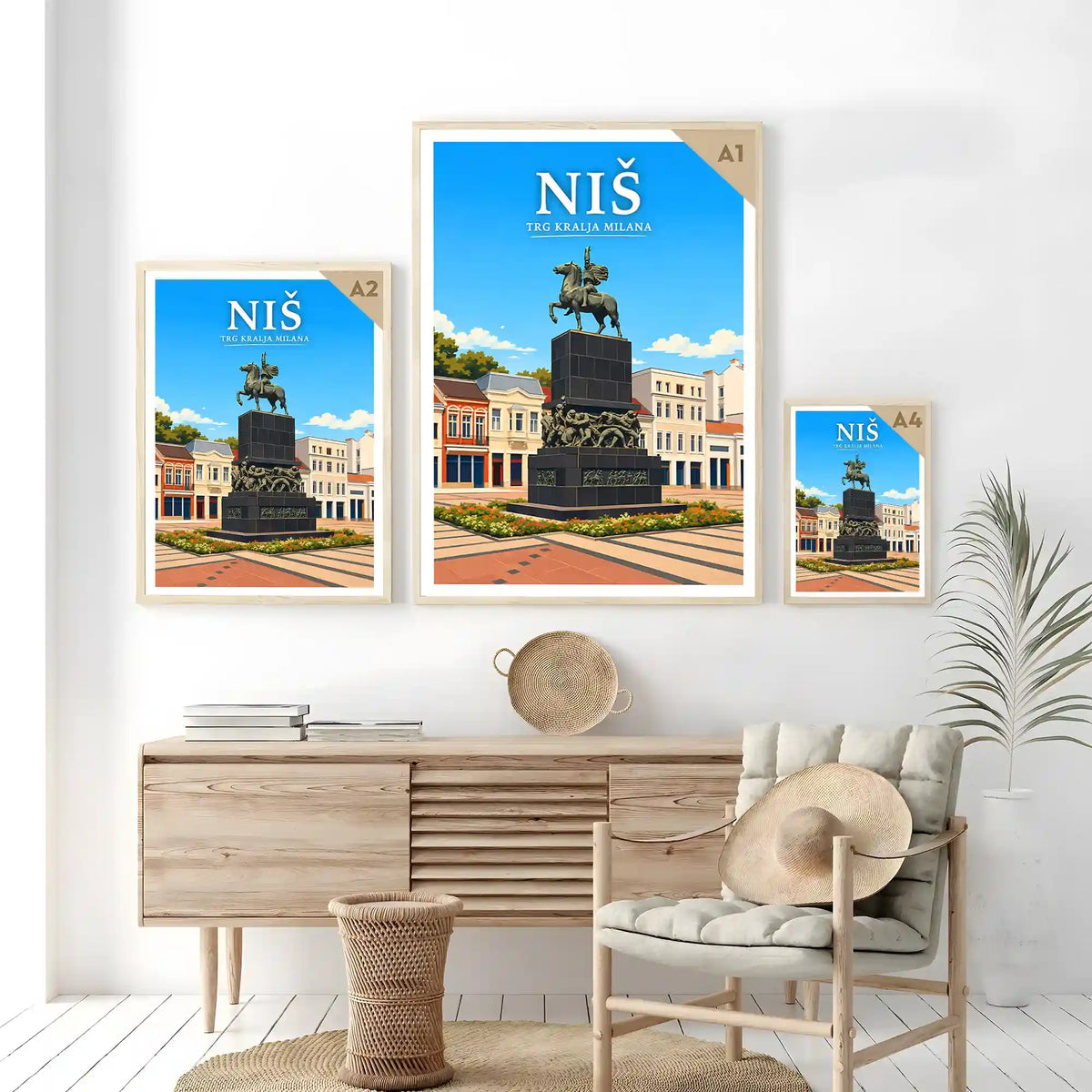 Poster - Niš- Trg kralja Milana