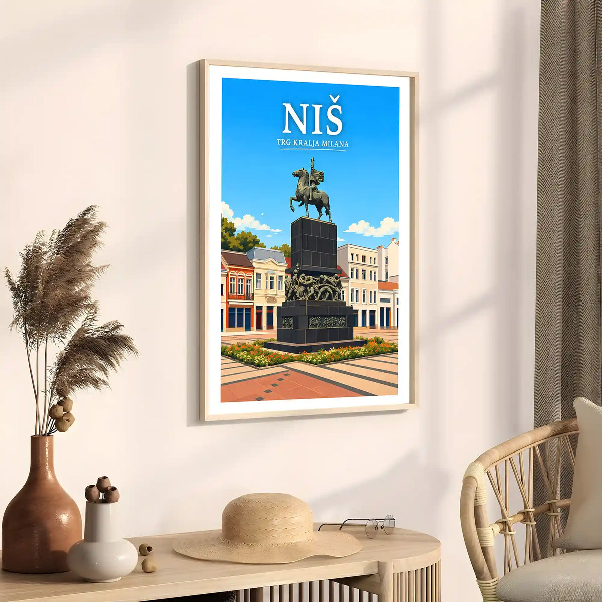 Poster - Niš- Trg kralja Milana - poster znamenitost Srbija