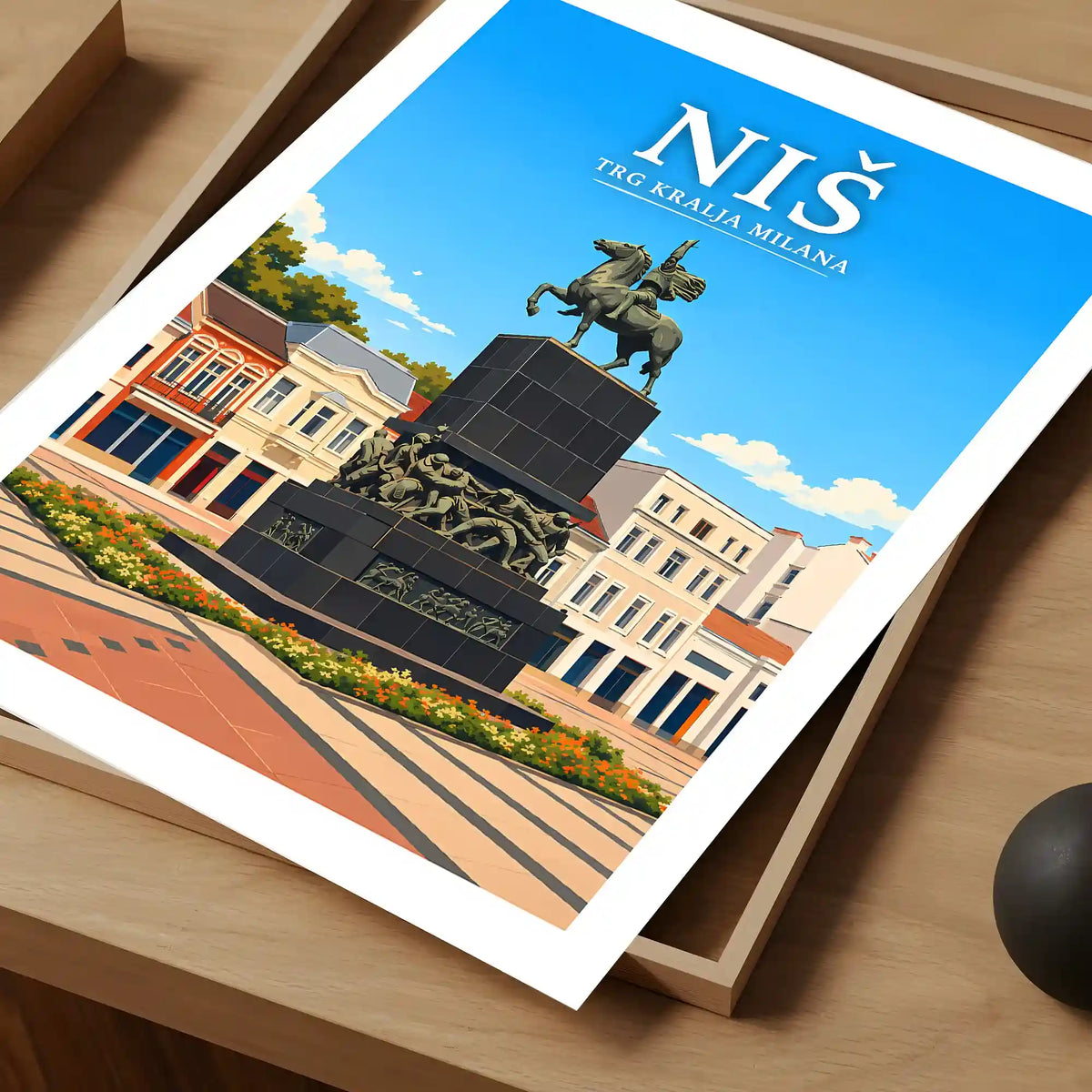 Poster - Niš- Trg kralja Milana - poster znamenitost Srbija
