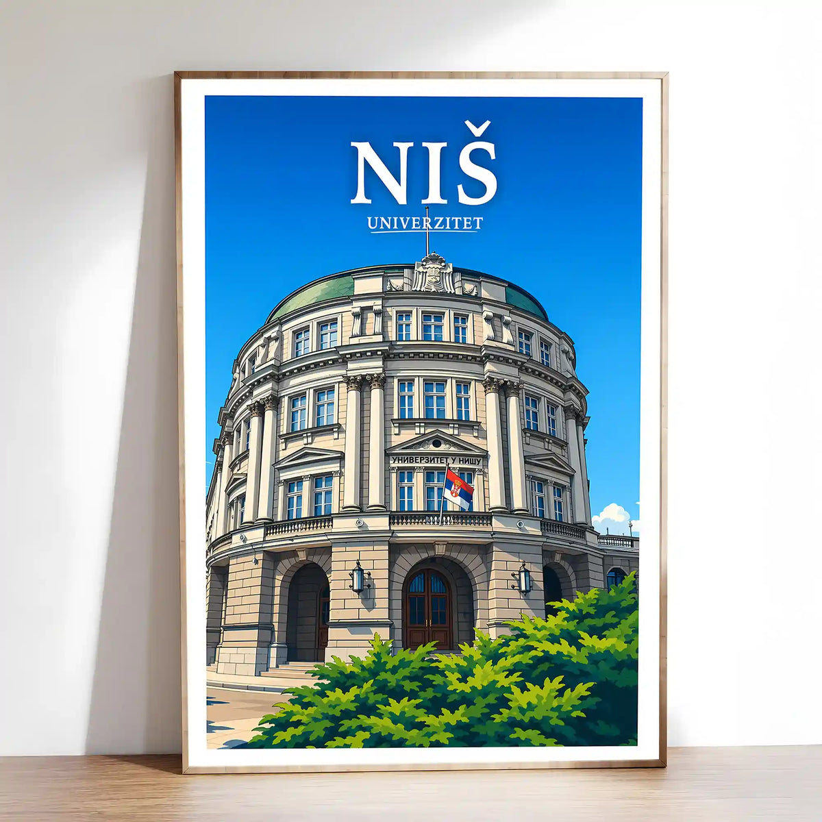 Poster - Niš- Univerzitet - poster znamenitost Srbija