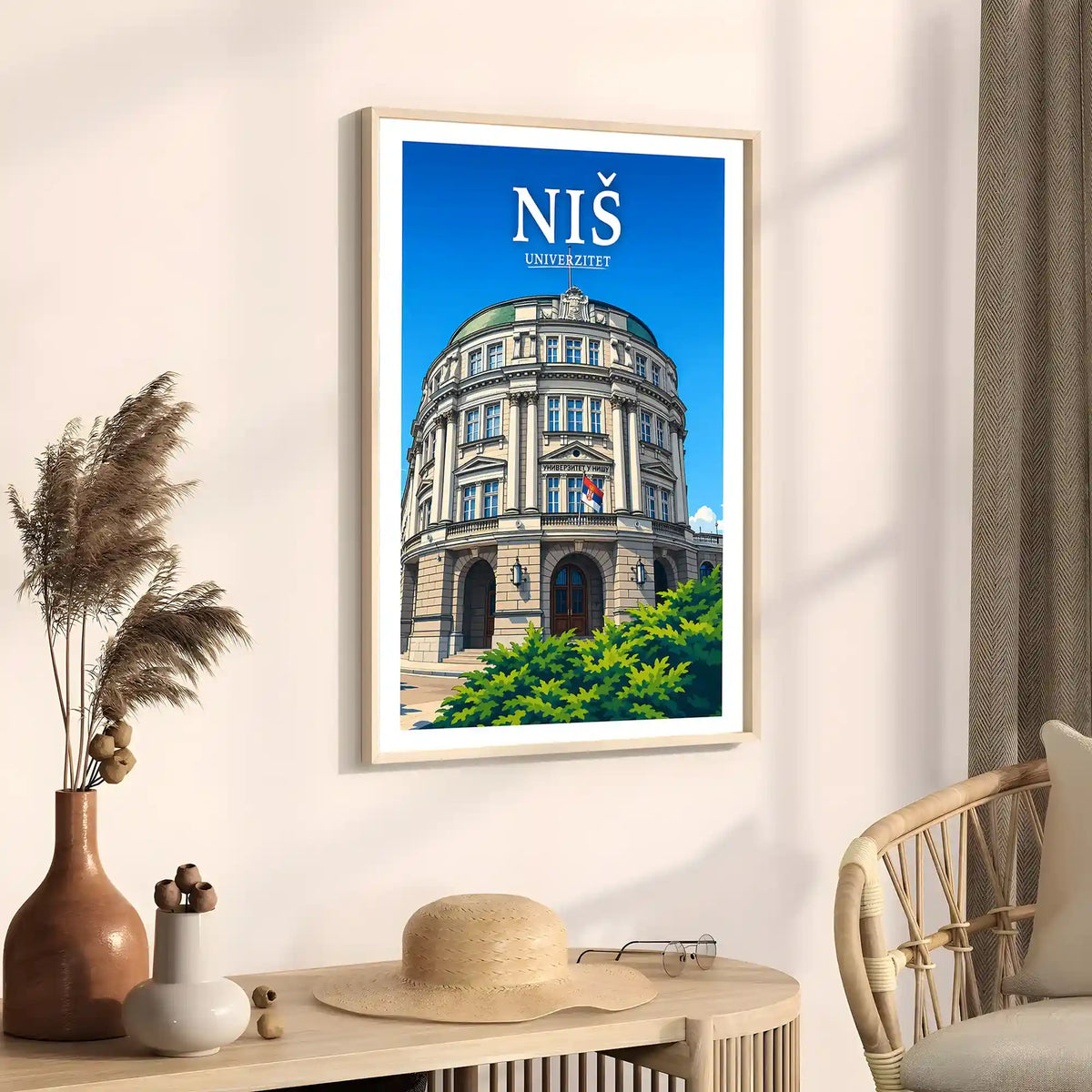 Poster - Niš- Univerzitet - poster znamenitost Srbija