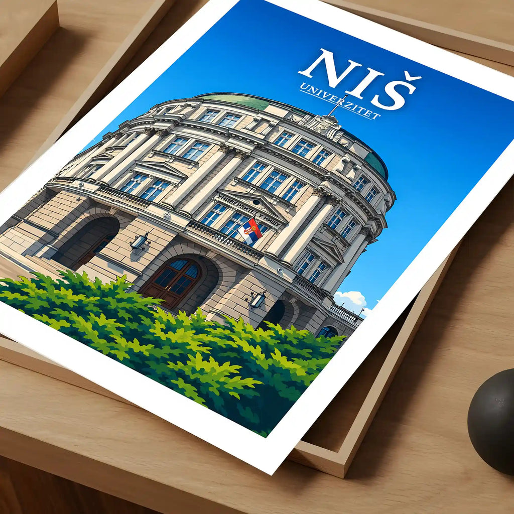 Poster - Niš- Univerzitet - poster znamenitost Srbija