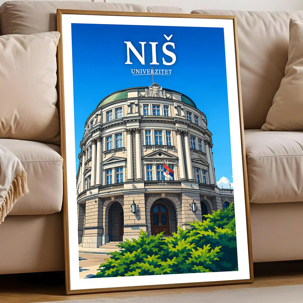 Poster - Niš- Univerzitet - poster znamenitost Srbija