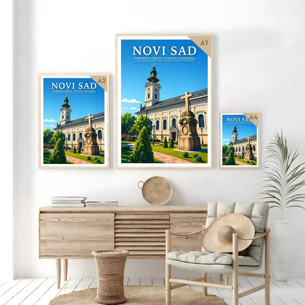 Poster-Novi-Sad-Saborna-crkva-Svetog-Georgija_-ilustracija-srbija-grad_199_50