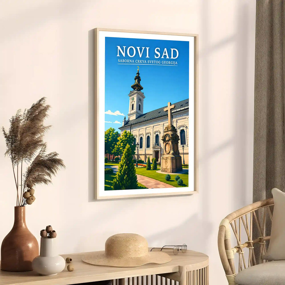 Poster-Novi-Sad-Saborna-crkva-Svetog-Georgija_-ilustracija-srbija-grad_71_46