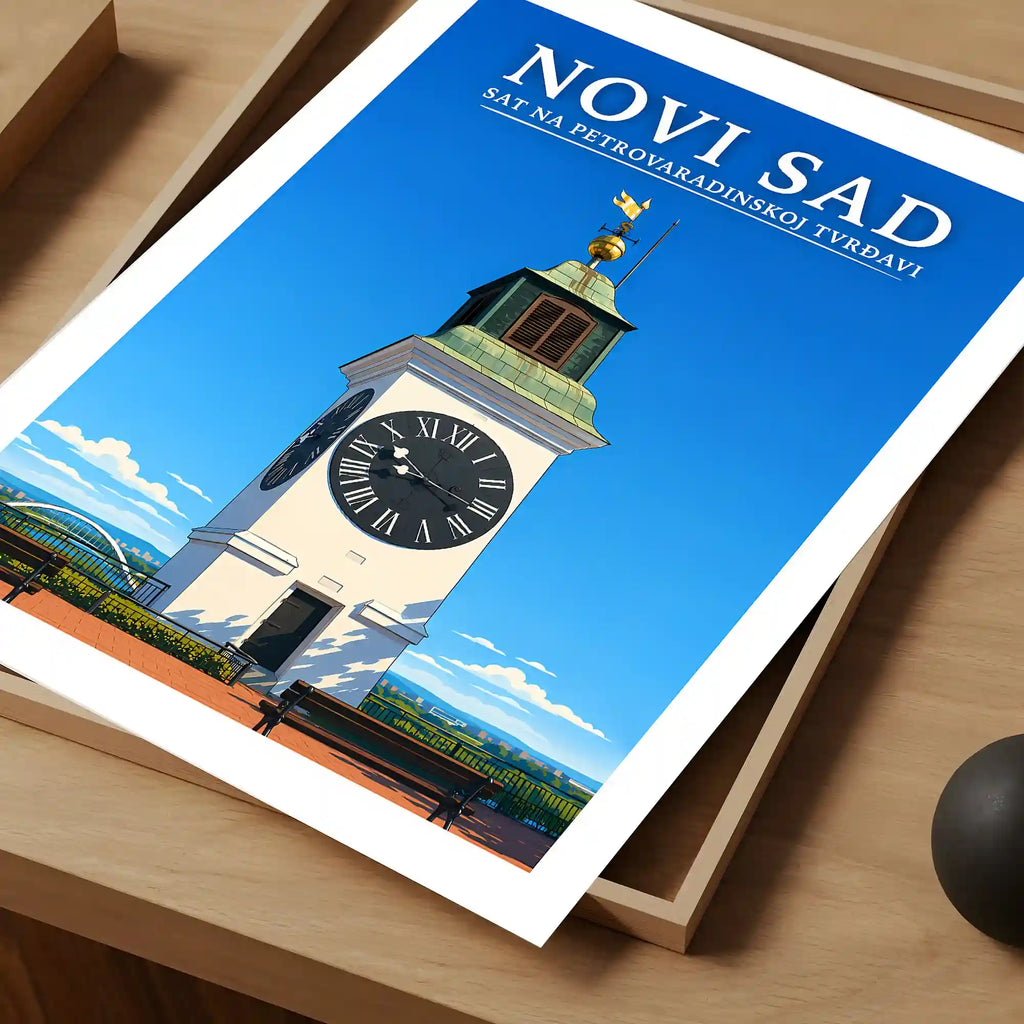 Poster-Novi-Sad-Sat-na-Petrovaradinskoj-tvrdavi_-ilustracija-srbija-grad_104_54