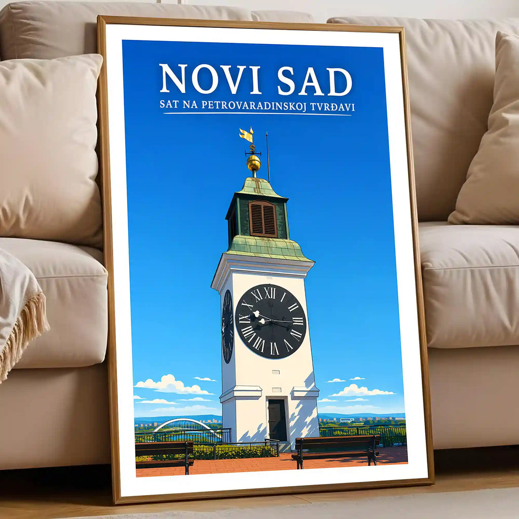 Poster-Novi-Sad-Sat-na-Petrovaradinskoj-tvrdavi_-ilustracija-srbija-grad_136_55