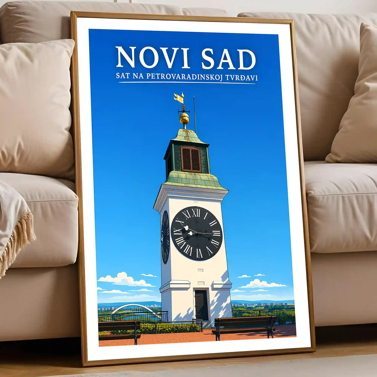 Poster-Novi-Sad-Sat-na-Petrovaradinskoj-tvrdavi_-ilustracija-srbija-grad_136_55