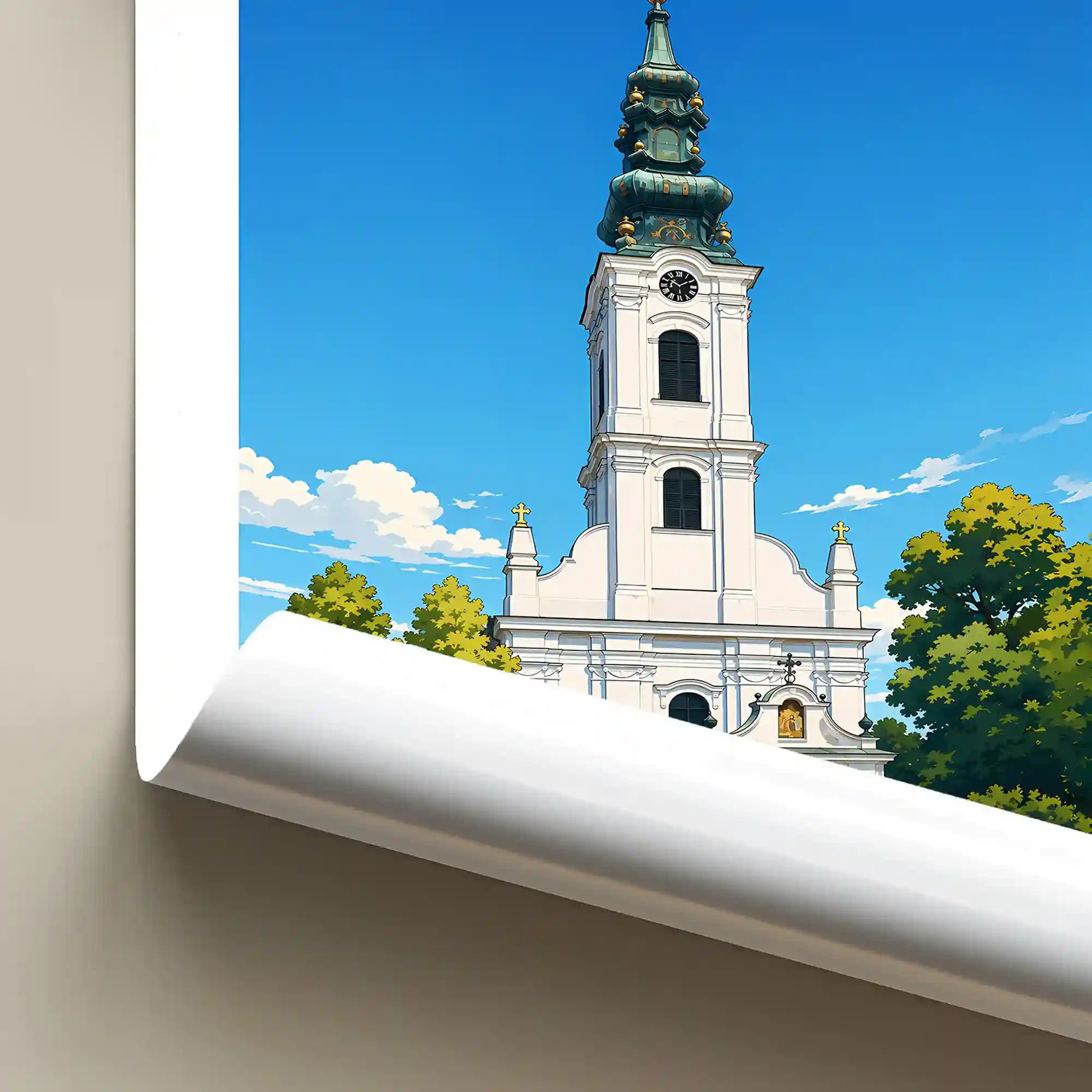 Poster Obrenovac - reka Sava