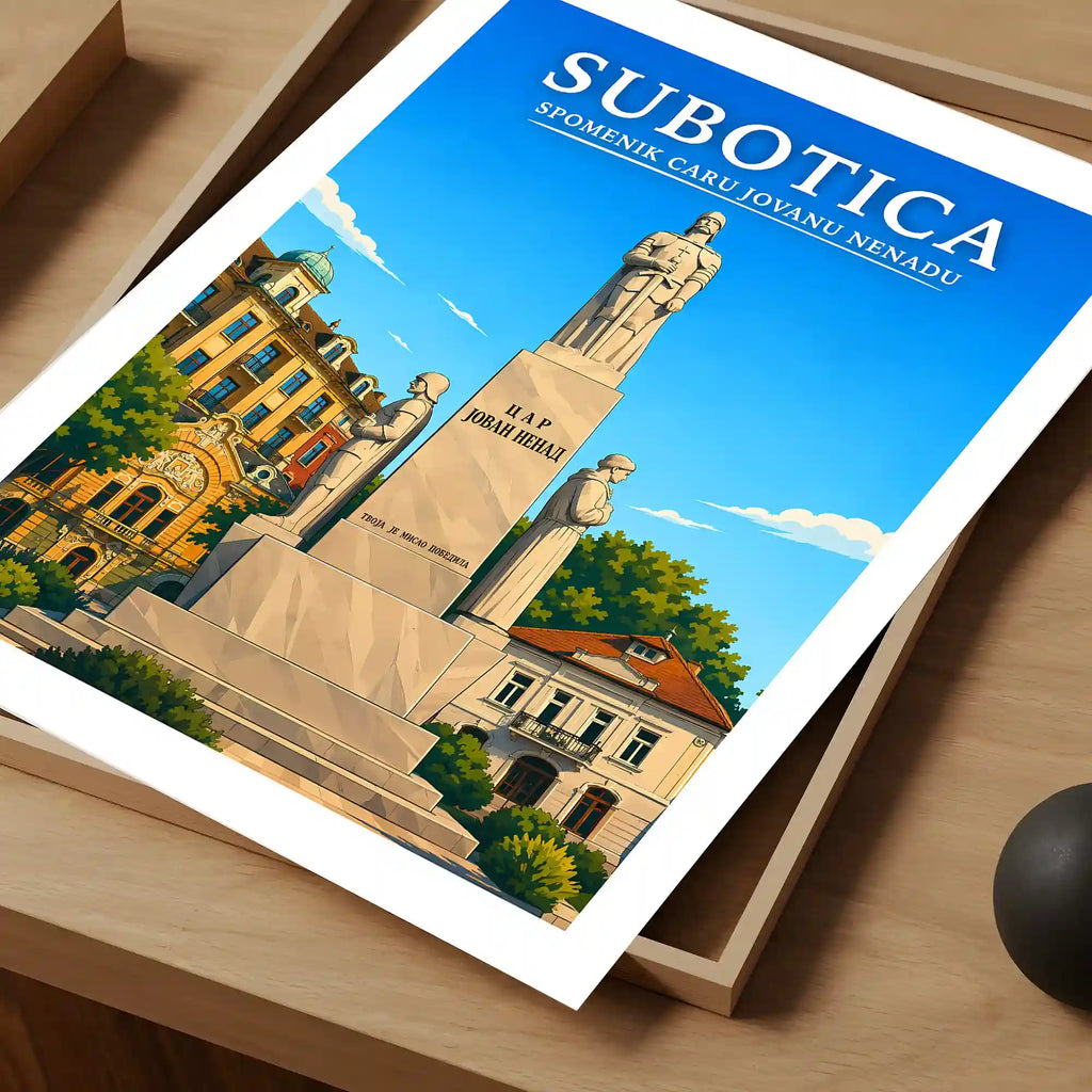 Poster-Subotica-Spomenik-caru-Jovanu-Nenadu_-ilustracija-srbija-grad_124_33