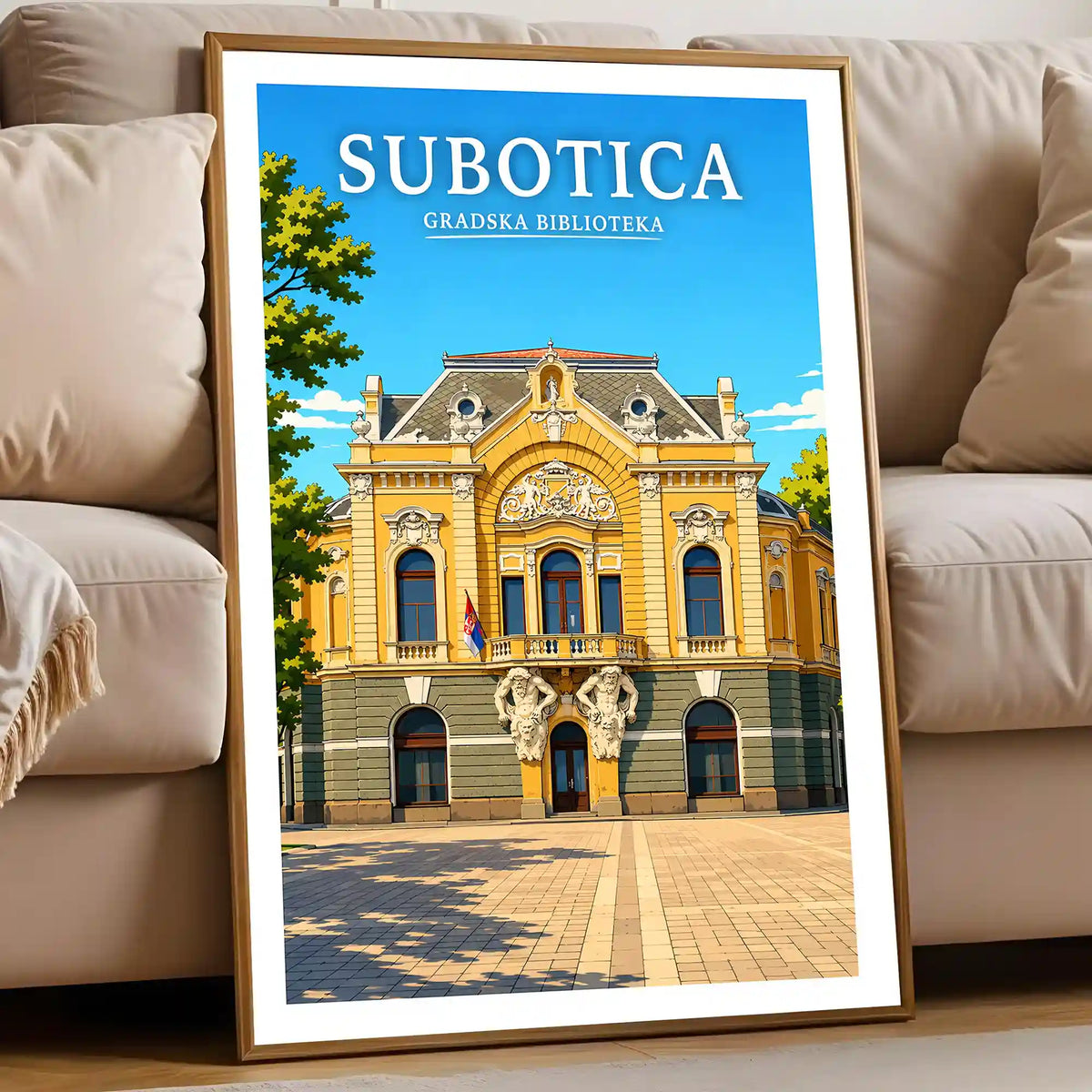 Poster-Subotica-gradska-biblioteka_-ilustracija-srbija-grad_160_40