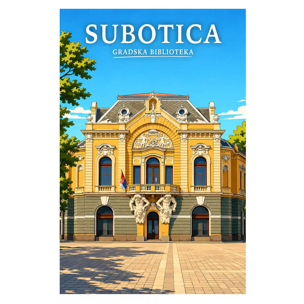 Poster-Subotica-gradska-biblioteka_-ilustracija-srbija-grad_32_36