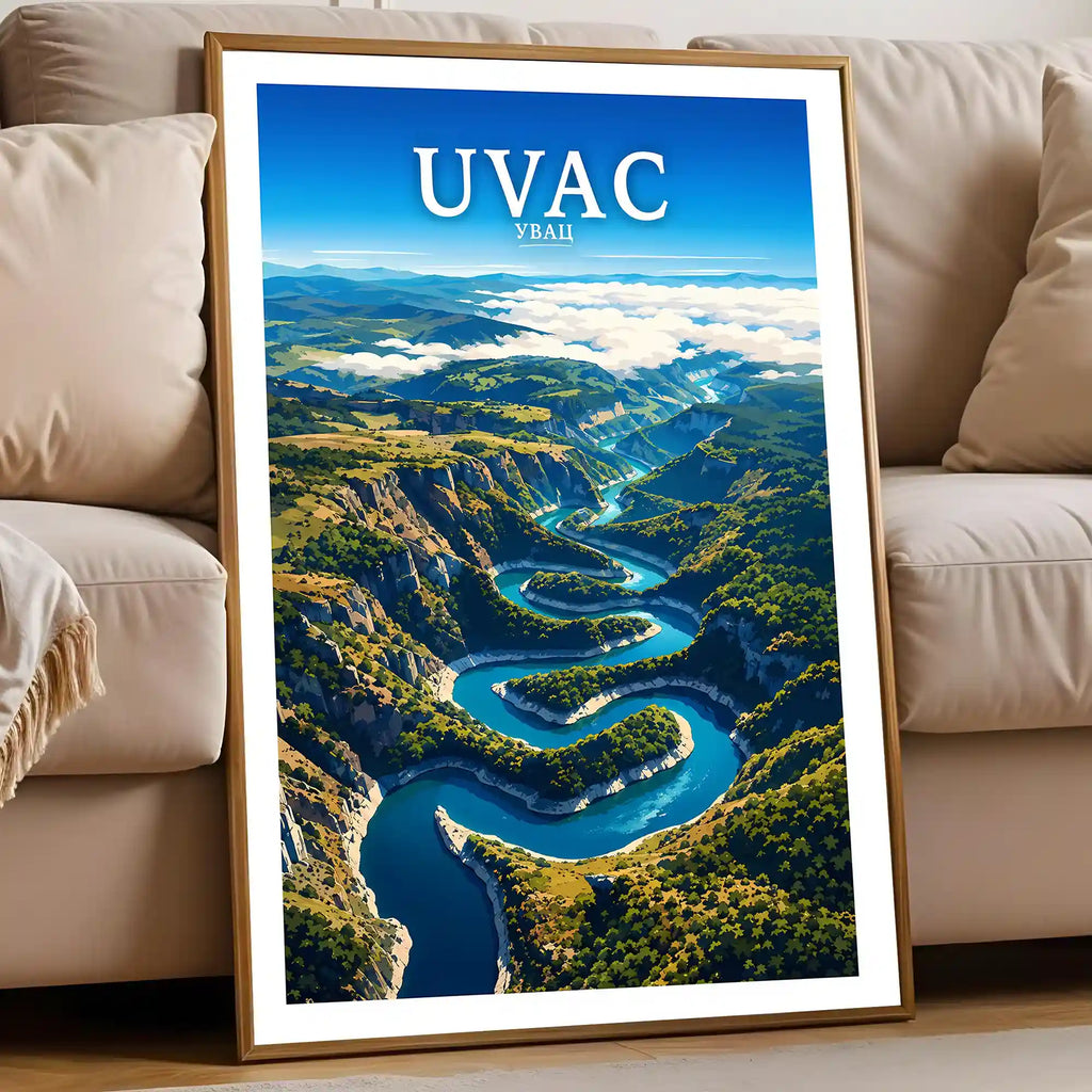 Poster Uvac - meandri reke Uvac