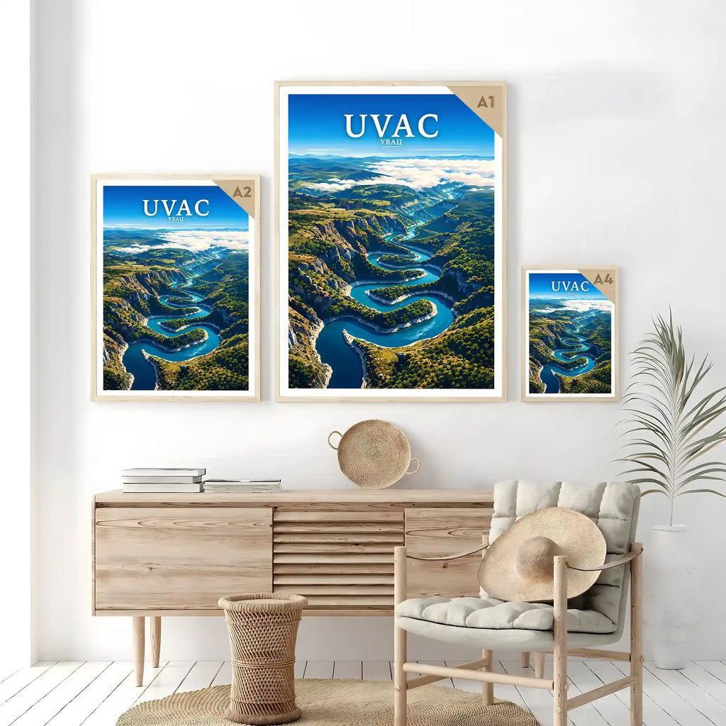 Poster Uvac - meandri reke Uvac