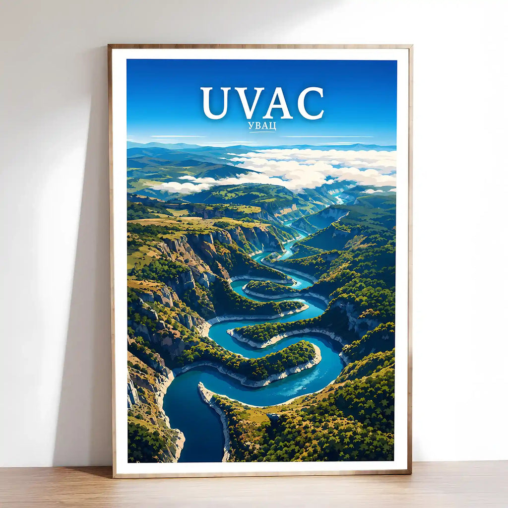 Poster Uvac - meandri reke Uvac
