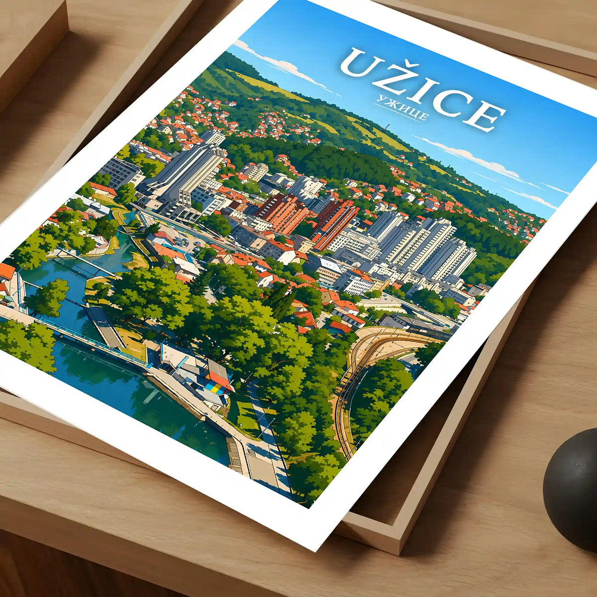 Poster Užice - reka Đetinja