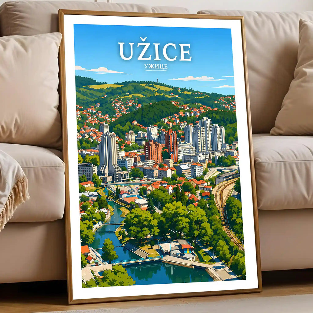 Poster Užice - reka Đetinja