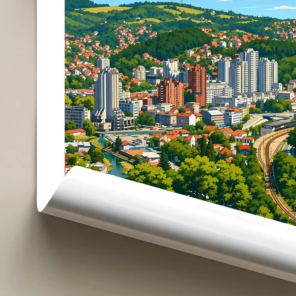 Poster Užice - reka Đetinja