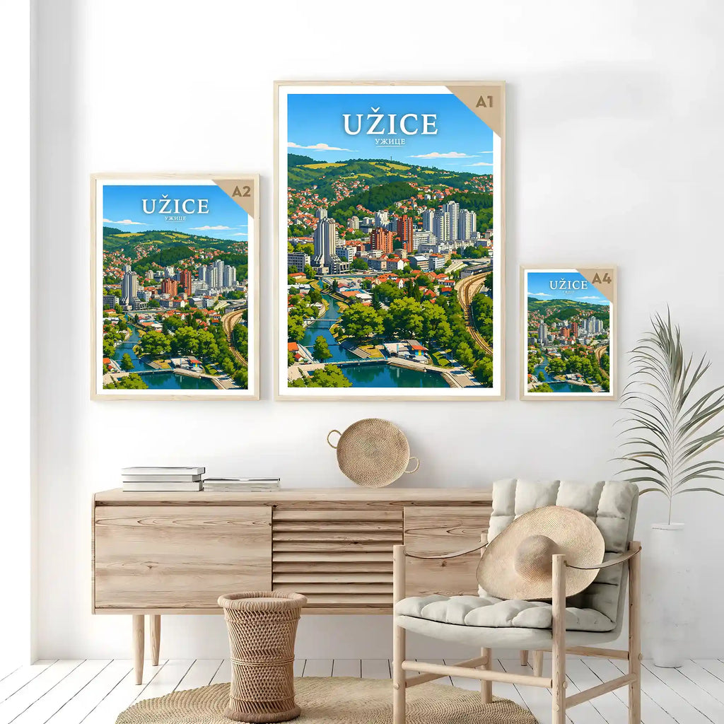 Poster Užice - reka Đetinja