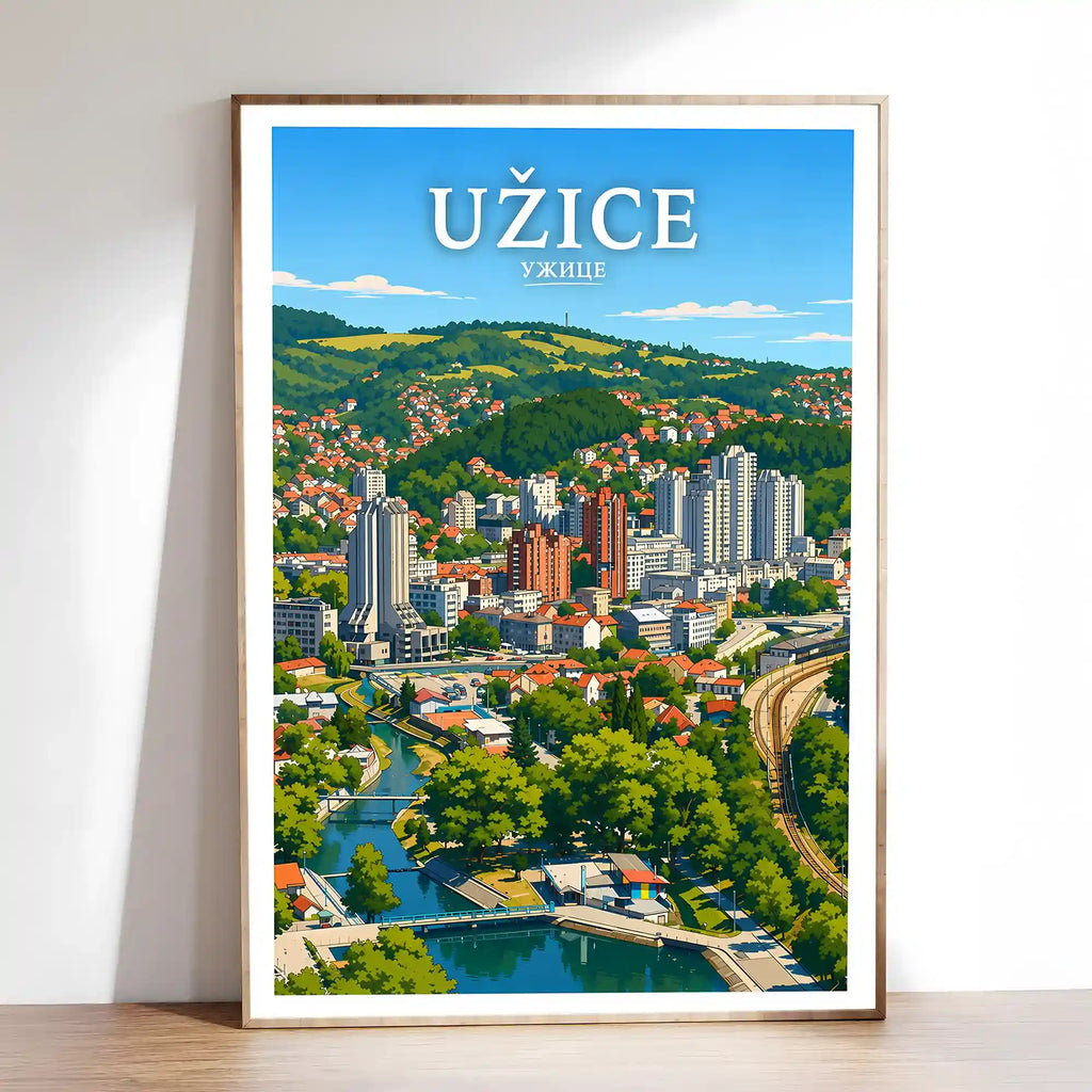 Poster Užice - reka Đetinja
