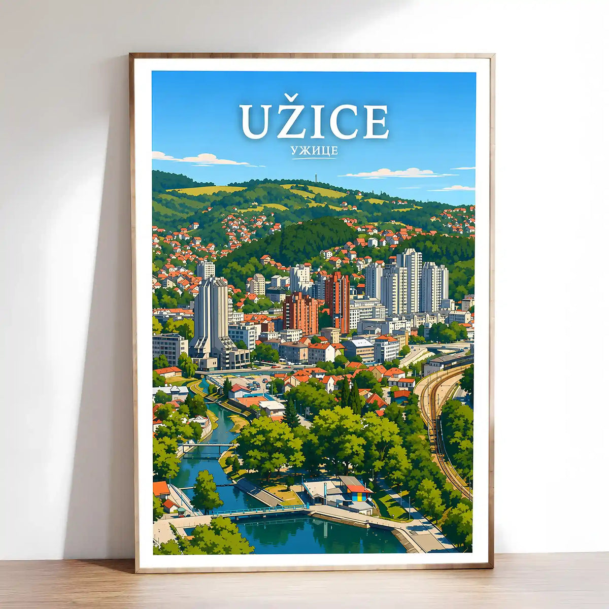 Poster Užice - reka Đetinja