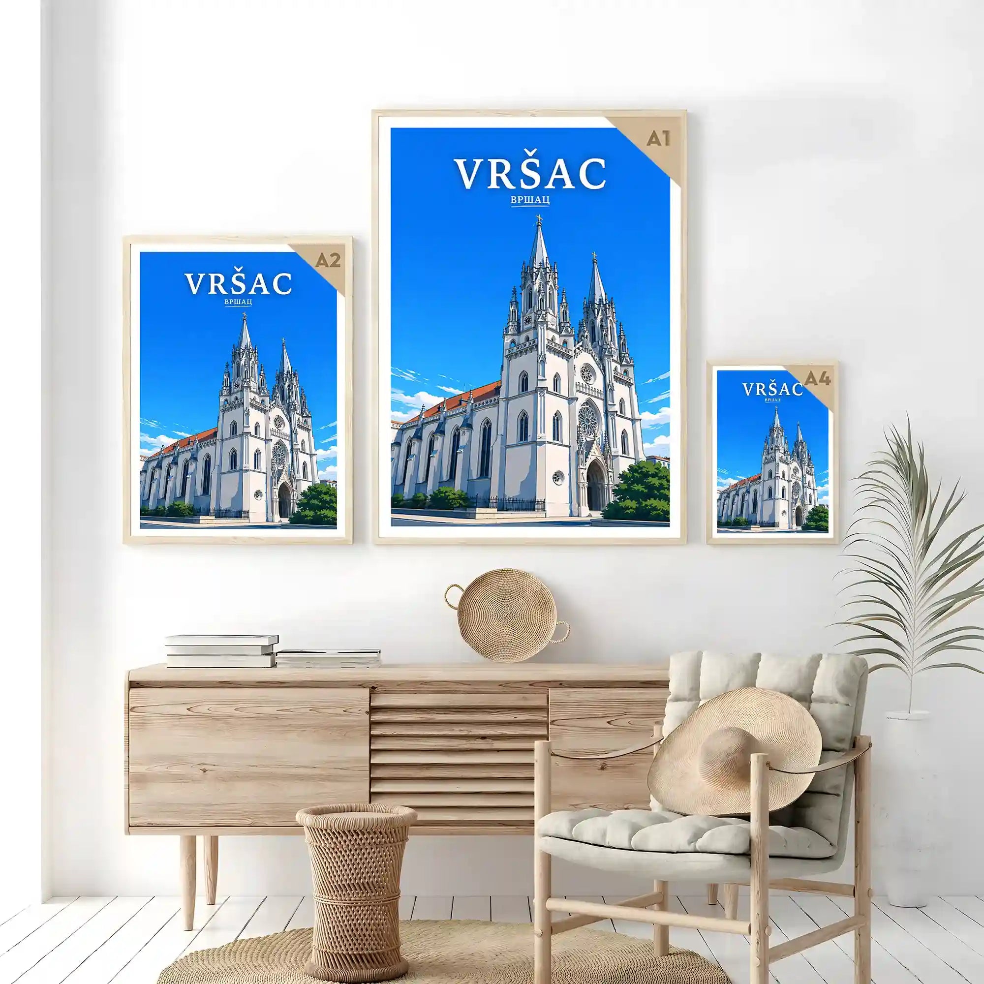 Poster Vršac - banatski vinogradi