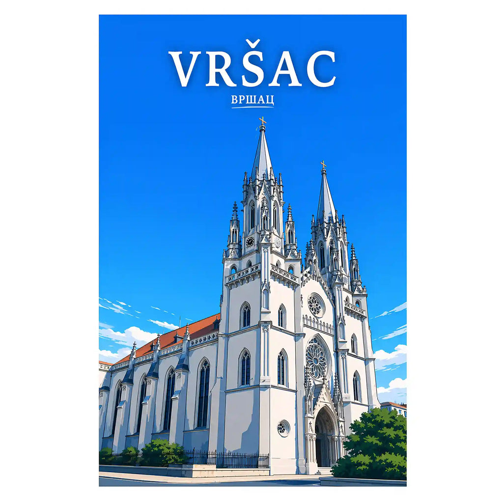 Poster Vršac - banatski vinogradi