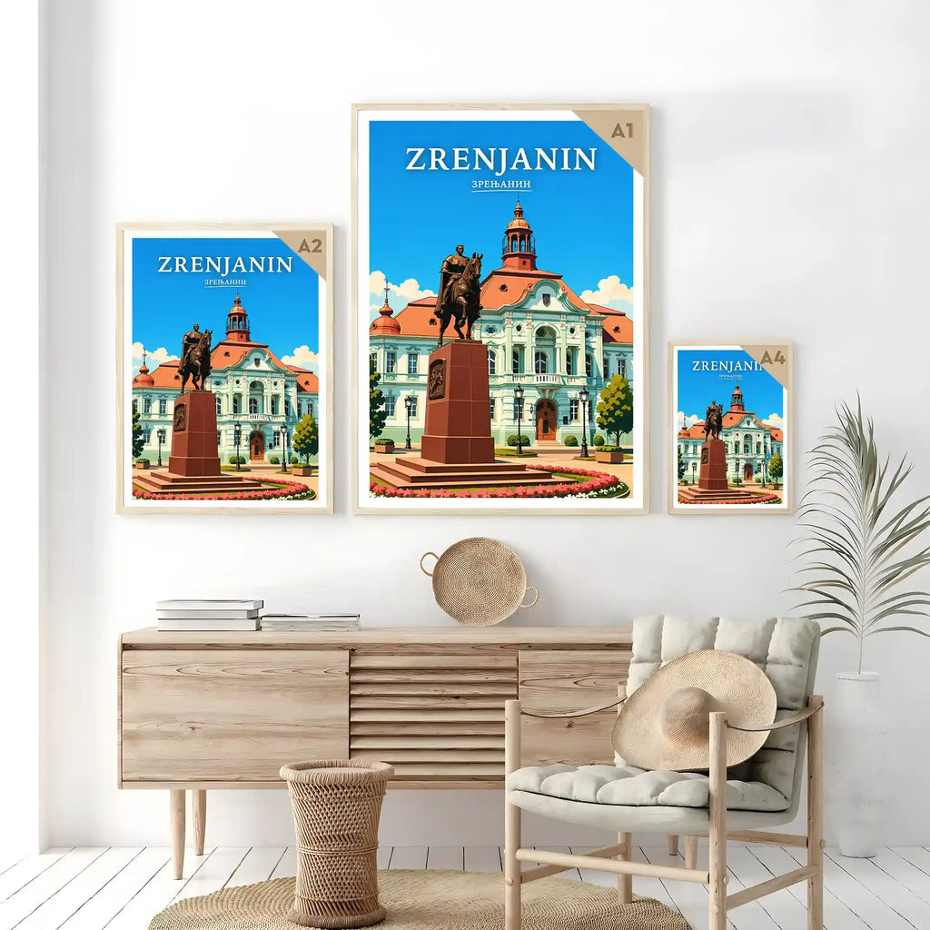 Poster Zrenjanin - reka Begej