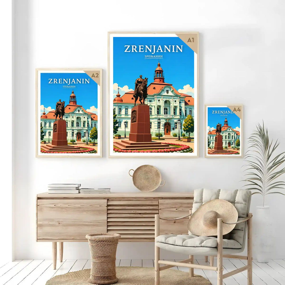 Poster Zrenjanin - reka Begej