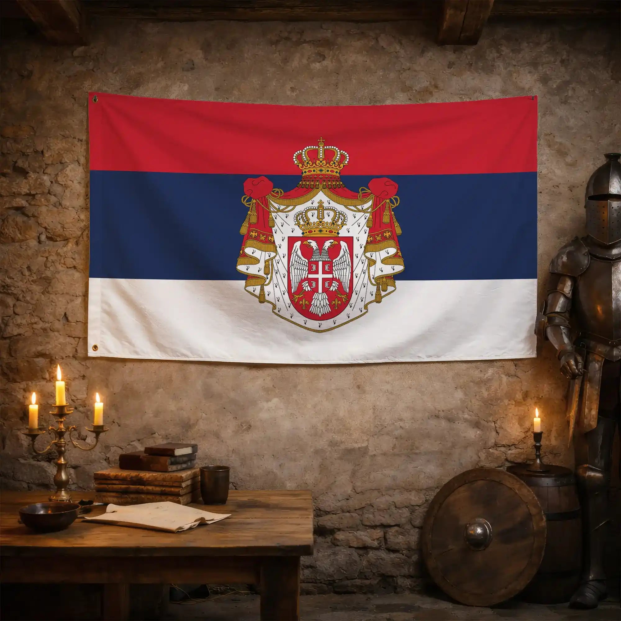 Zastava Srpska monarhija - kruna tradicija